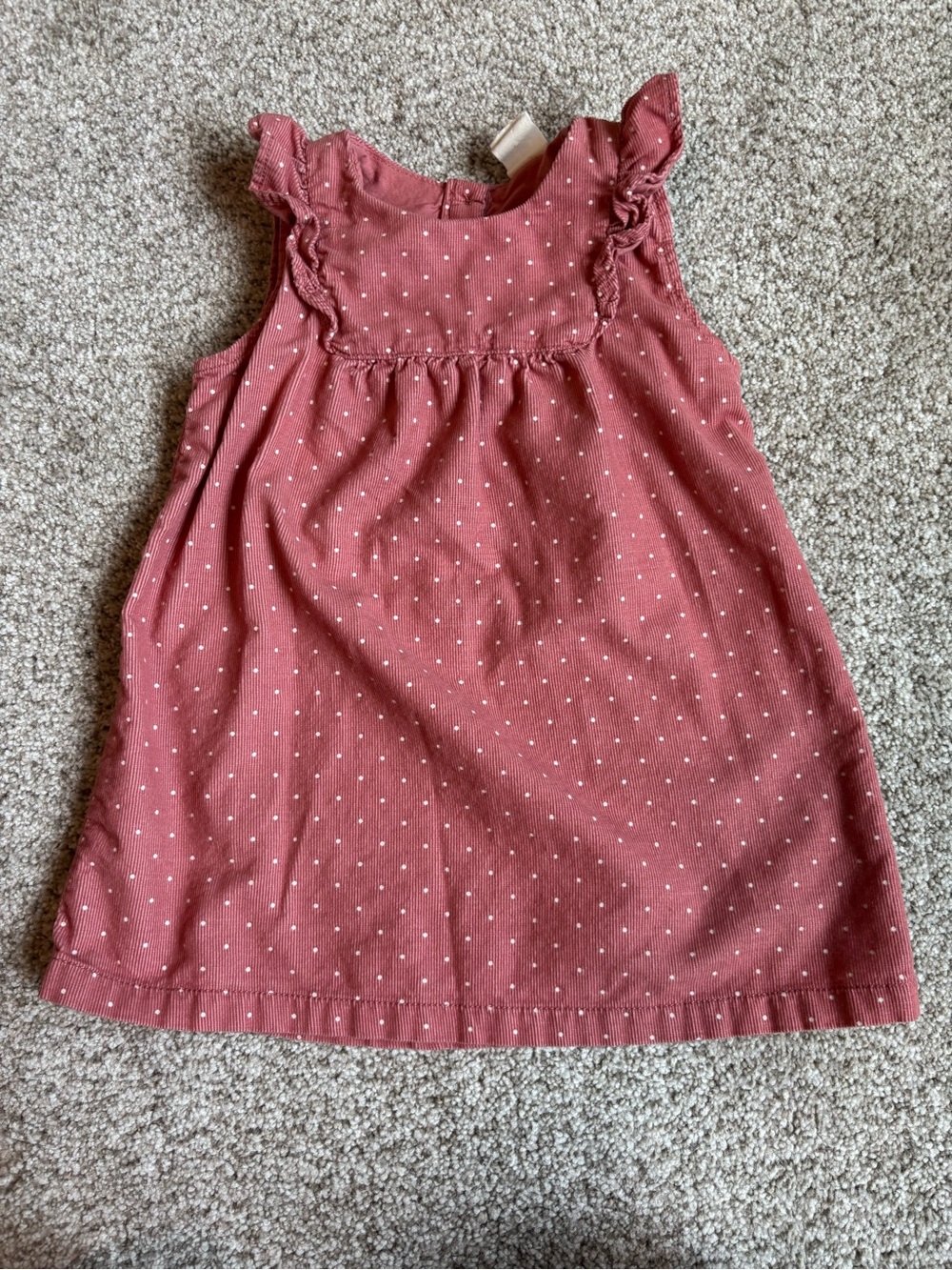 H&M Baby Girls' Dusty Rose Polka Dot Sleeveless Dress